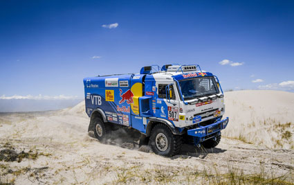 KAMAZ racing truck at the Dakar Rally